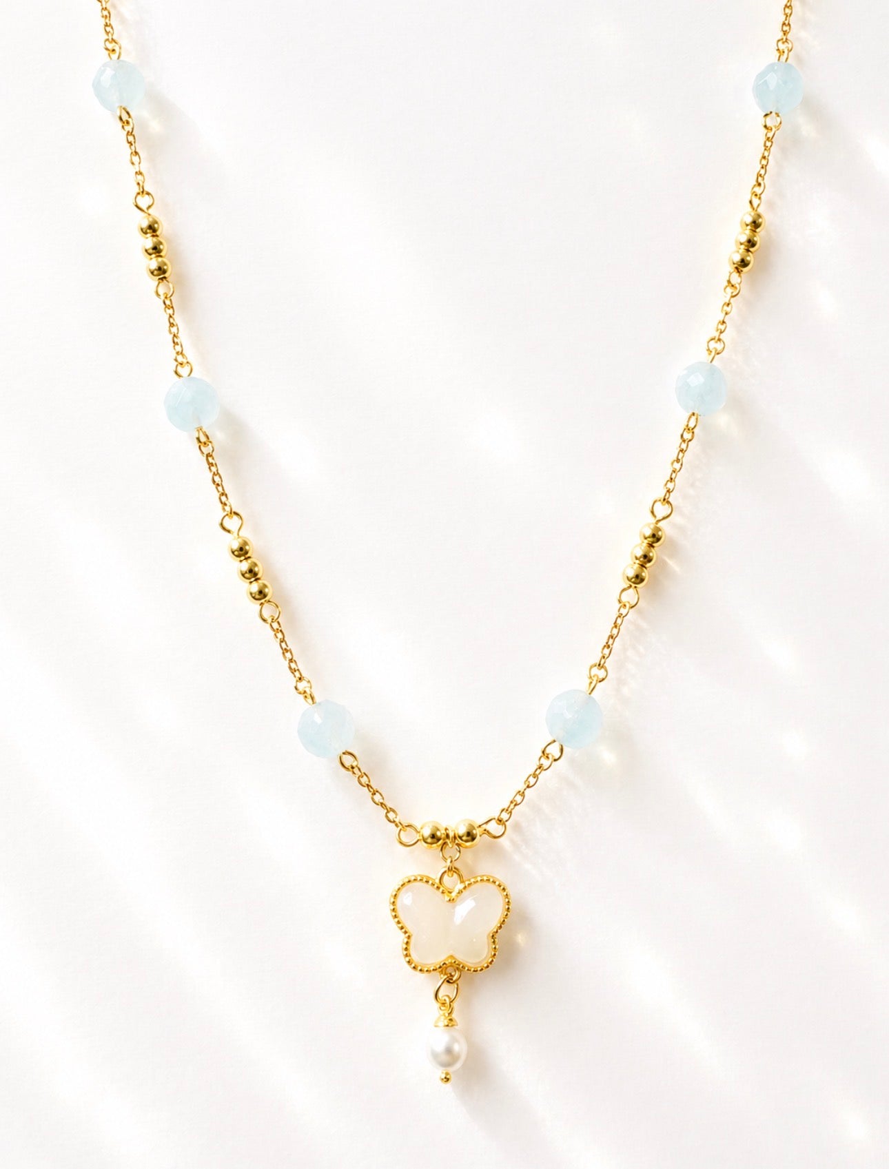 Blue Crush Single Charm Necklace
