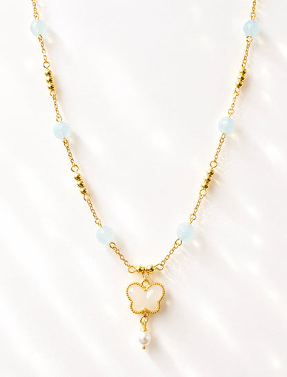 Blue Crush Single Charm Necklace