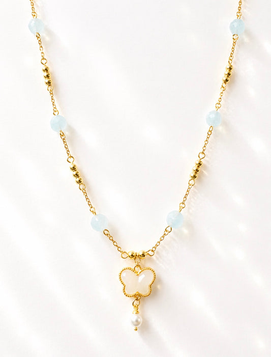 Blue Crush Single Charm Necklace
