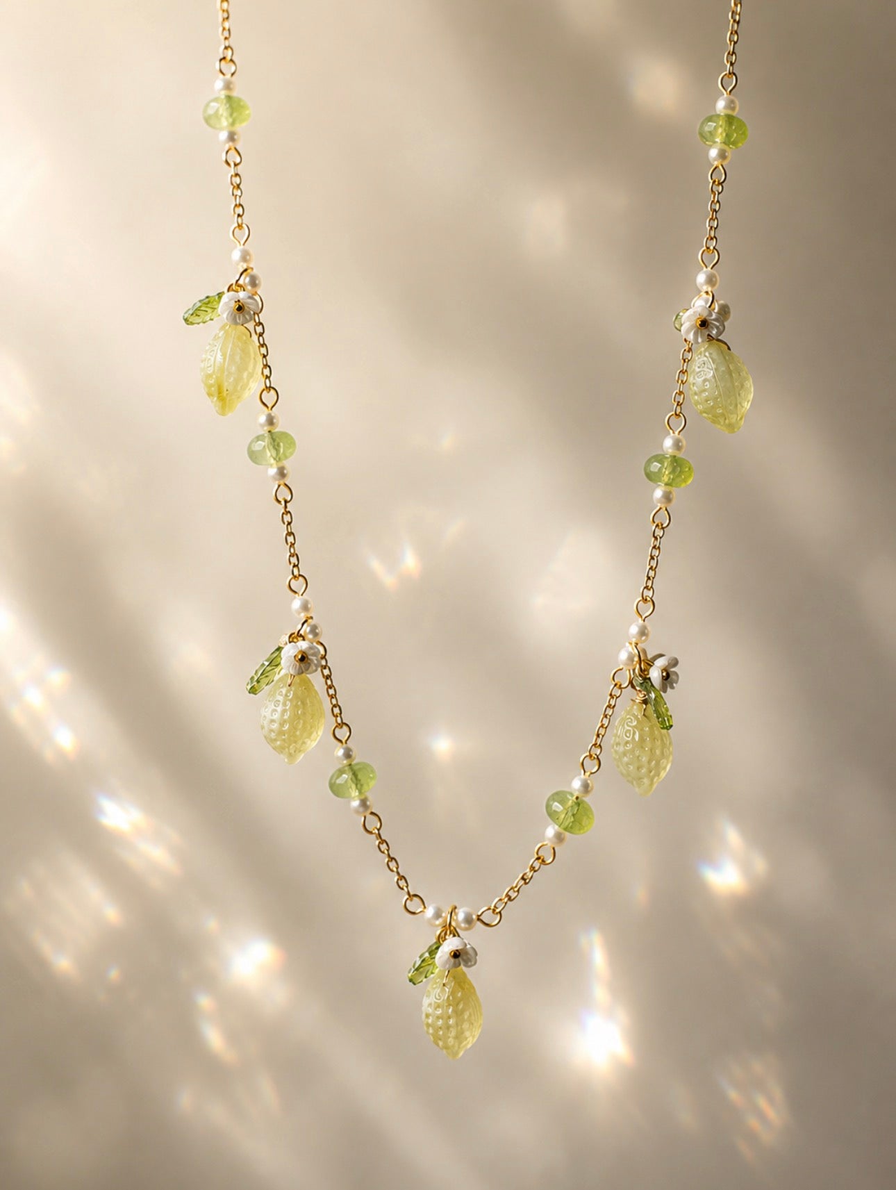 Lime Light Charm Necklace