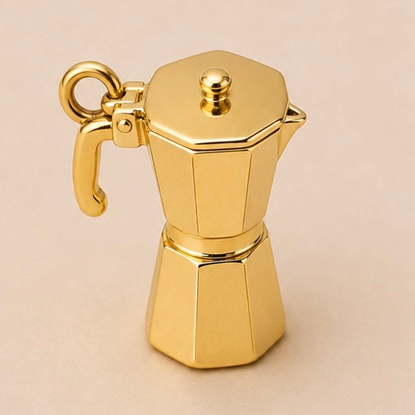 Charms - Gold Moka Pot