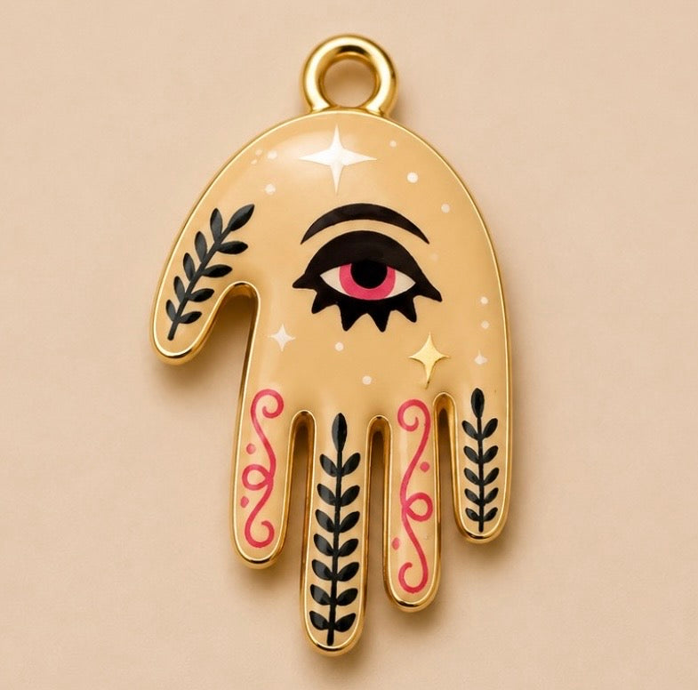 Charms - Enamel Hand