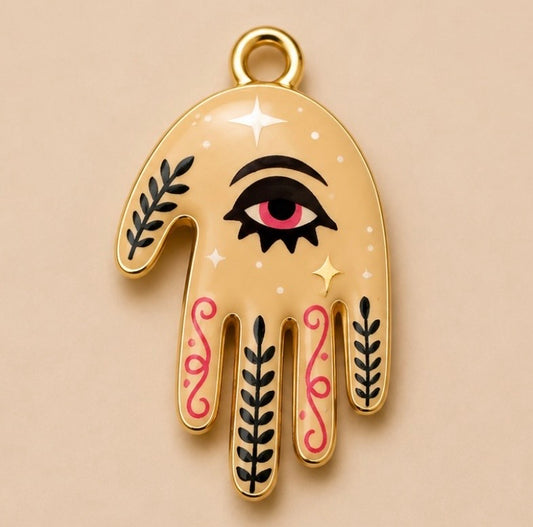 Charms - Enamel Hand