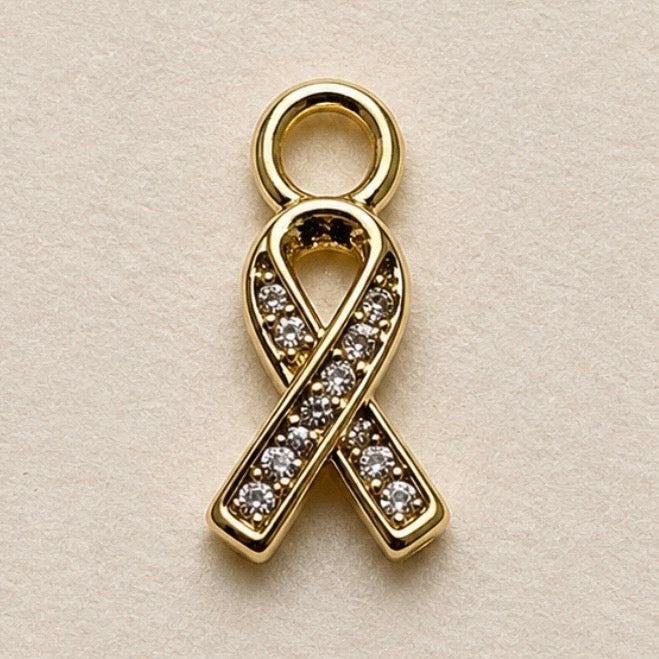 Charms - Dainty Cancer Ribbon