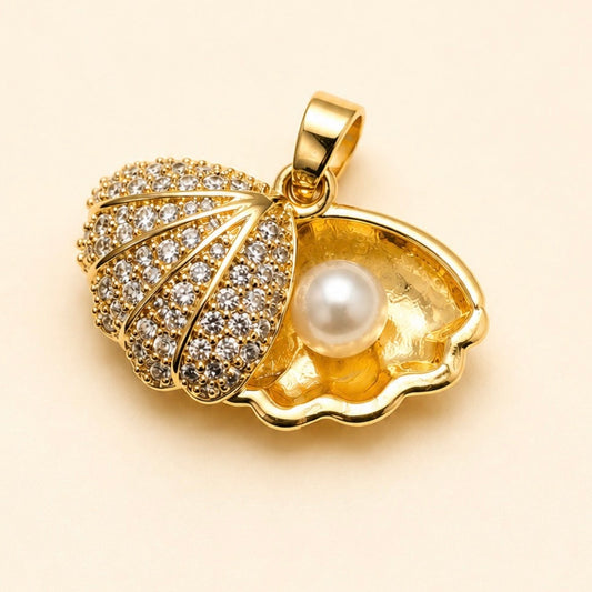 Charms - Gold Scallop