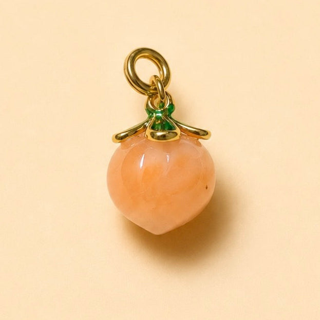 Charms - Glass Peach