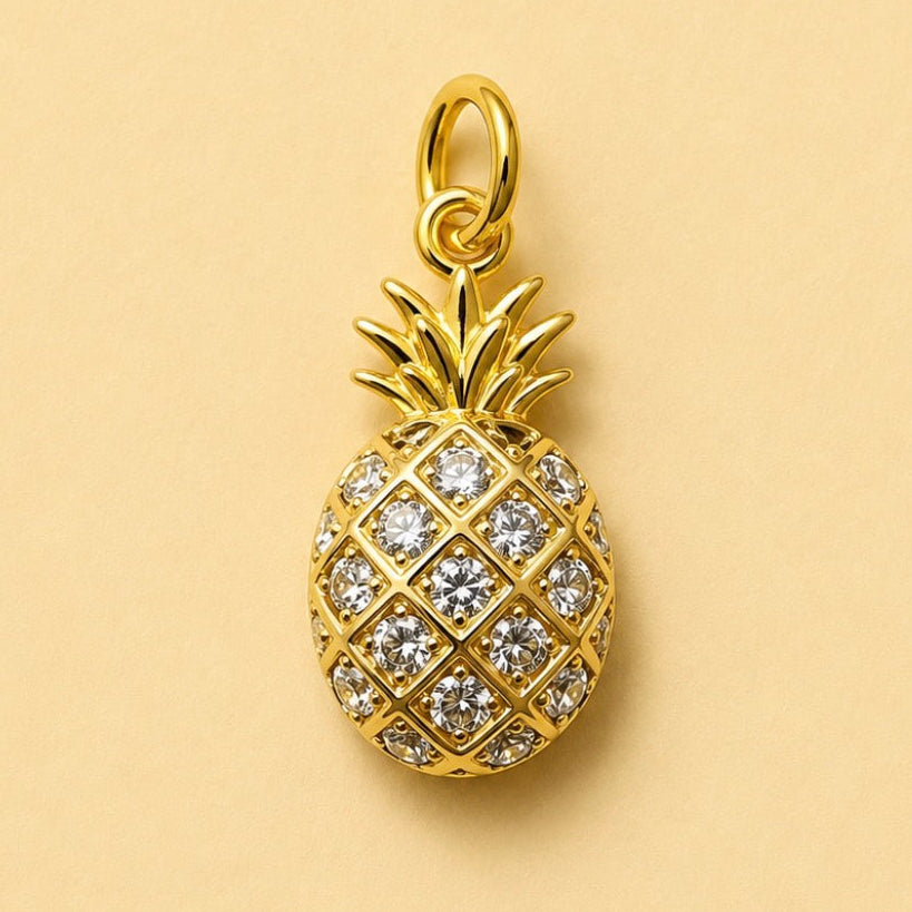 Charms - Zirconia Pineappple