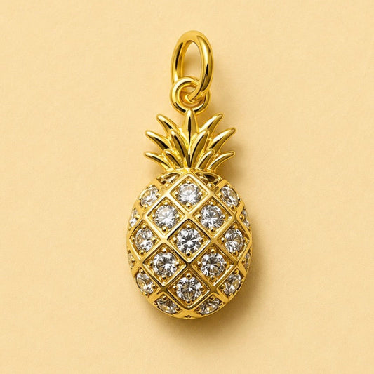 Charms - Zirconia Pineappple