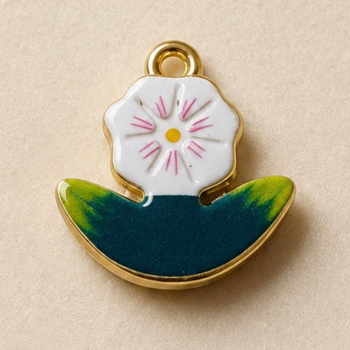 Charms - White Flower