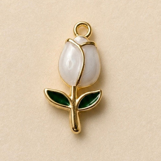 Charms - White Tulip