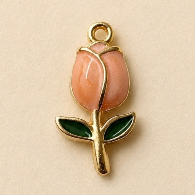 Charms - Peach Tulip