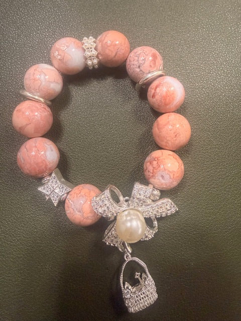 Apricot Agate Glow Bracelet