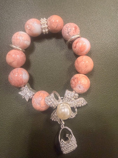 Apricot Agate Glow Bracelet