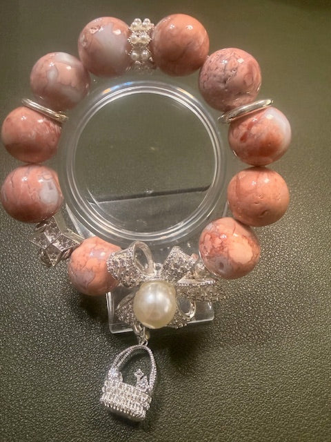 Apricot Agate Glow Bracelet