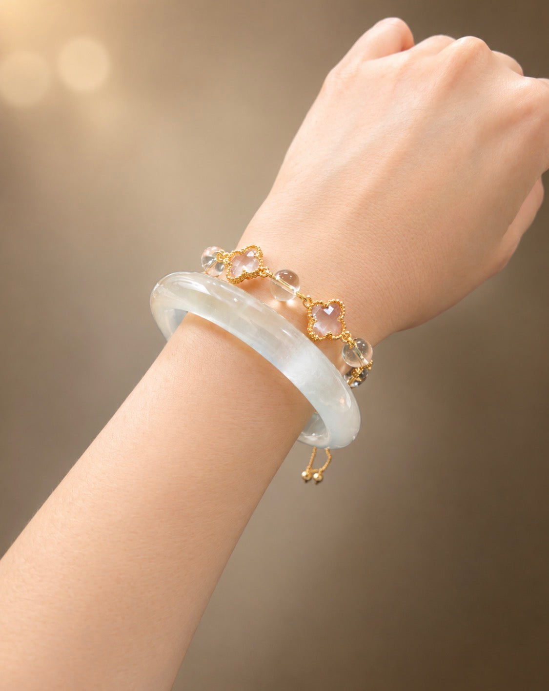 Duet 2- Clear Moonlight and Clear Quartz