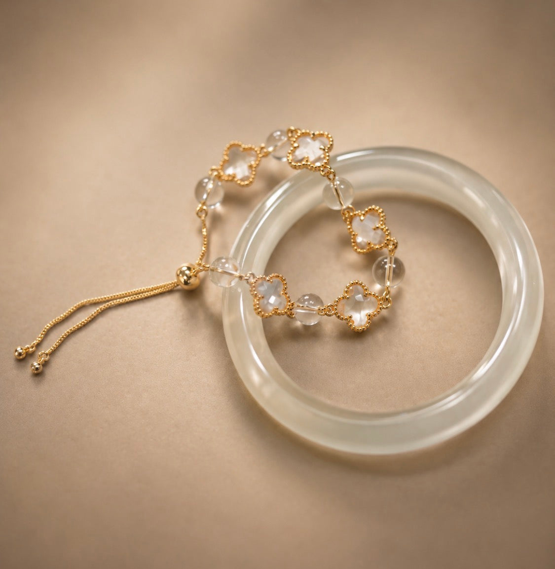 Duet 2- Clear Moonlight and Clear Quartz