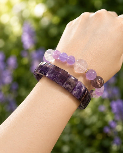 Duet 7- Amethyst and Ros Quartz
