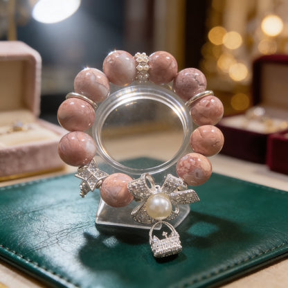 Apricot Agate Glow Bracelet