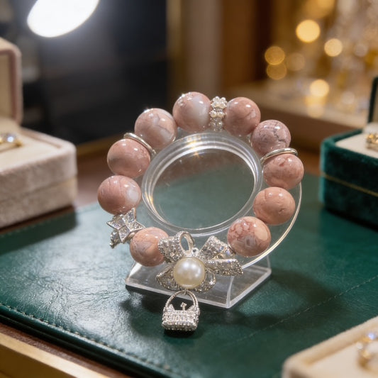 Apricot Agate Glow Bracelet